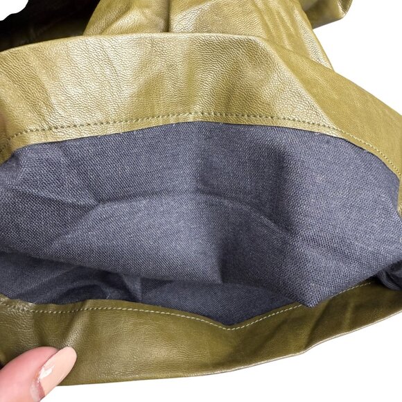 NWT Women's NSR Faux Leather‎ High Waist Trouser Ankle Pant | Size L - Picture 4 of 8